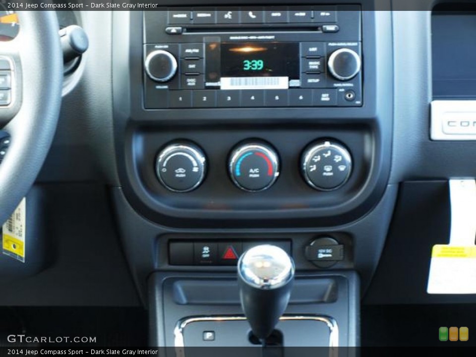 Dark Slate Gray Interior Controls for the 2014 Jeep Compass Sport #78188388