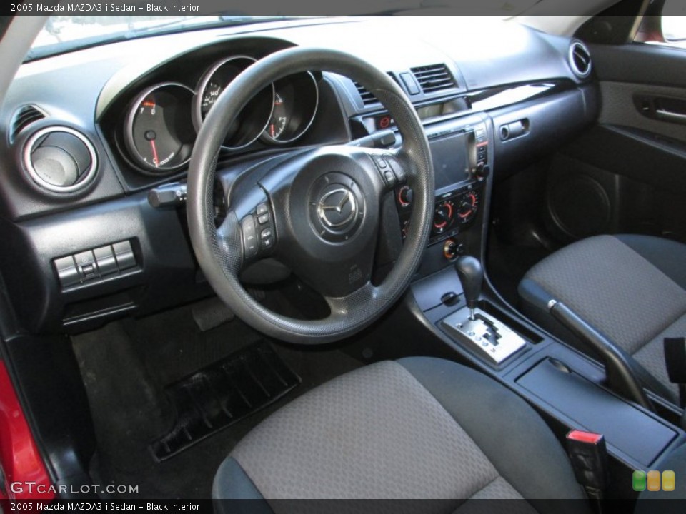 Black 2005 Mazda MAZDA3 Interiors