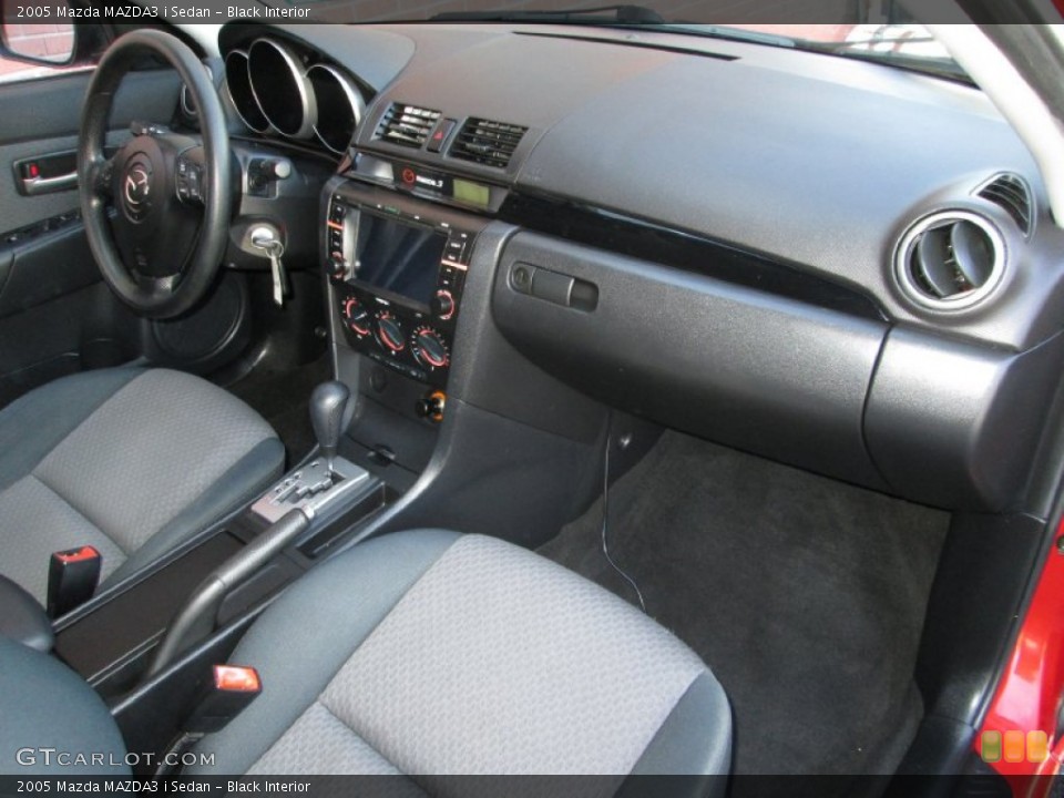 Black Interior Dashboard for the 2005 Mazda MAZDA3 i Sedan #78188928