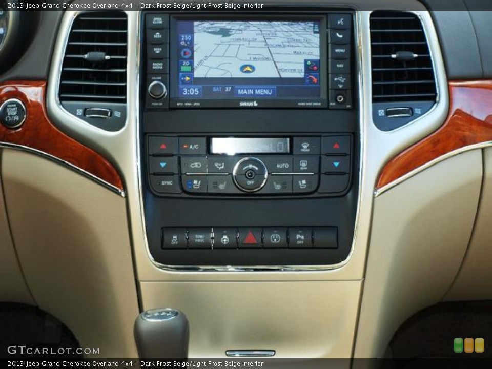 Dark Frost Beige/Light Frost Beige Interior Controls for the 2013 Jeep Grand Cherokee Overland 4x4 #78188961