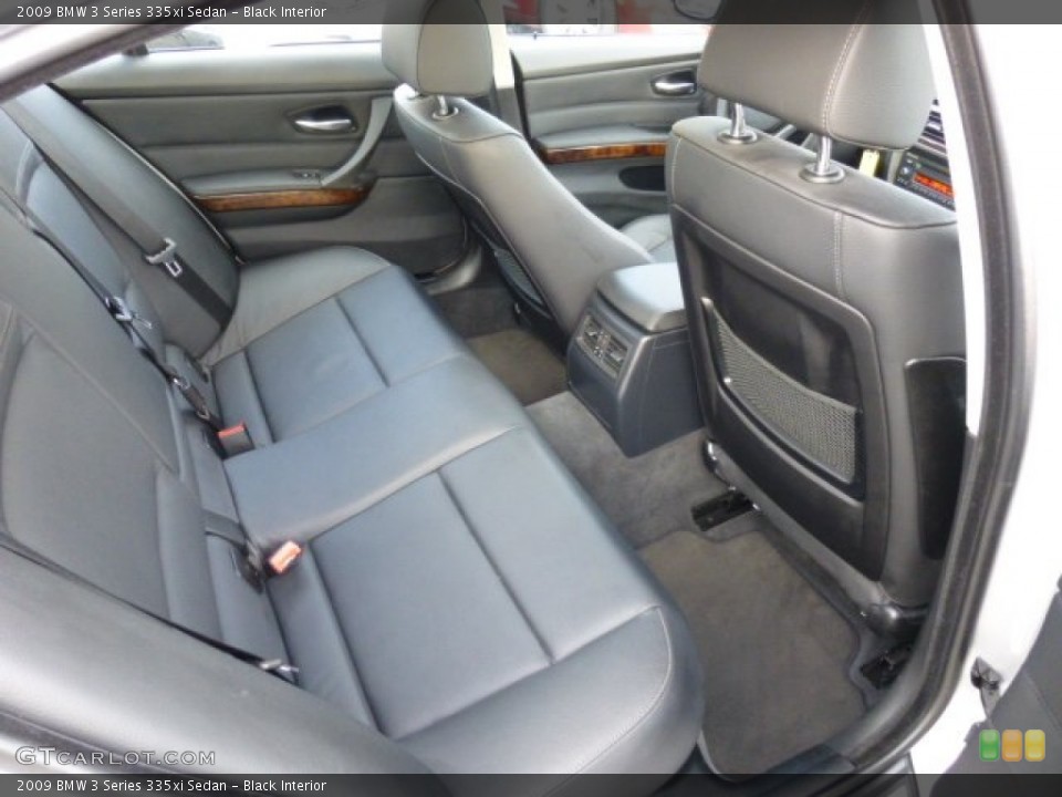 Black Interior Rear Seat for the 2009 BMW 3 Series 335xi Sedan #78188985