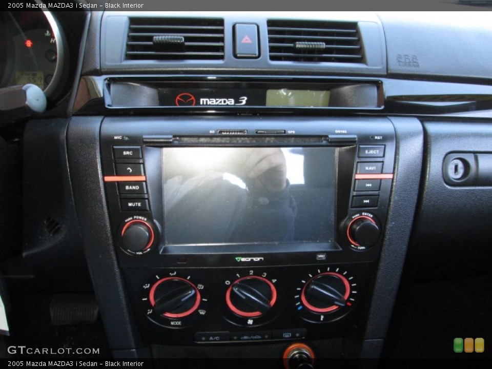 Black Interior Controls for the 2005 Mazda MAZDA3 i Sedan #78188992