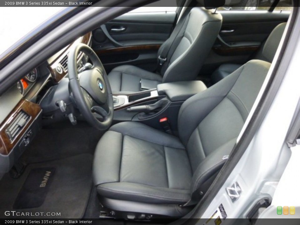 Black Interior Front Seat for the 2009 BMW 3 Series 335xi Sedan #78189066