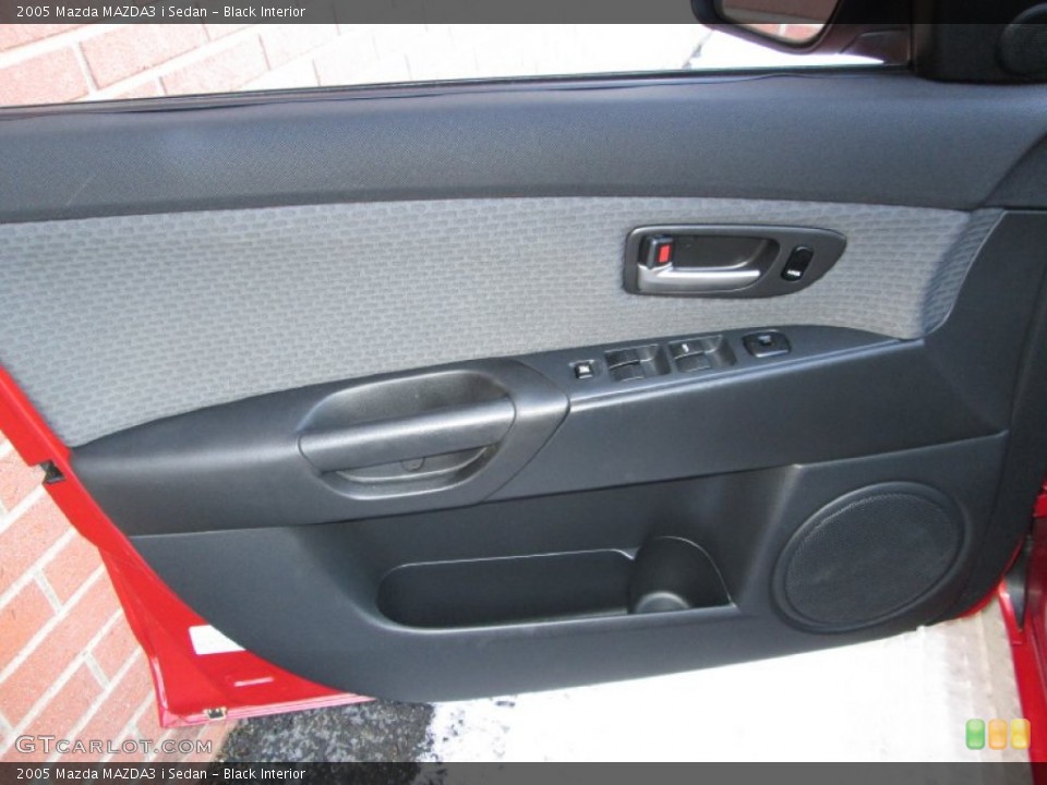 Black Interior Door Panel for the 2005 Mazda MAZDA3 i Sedan #78189120