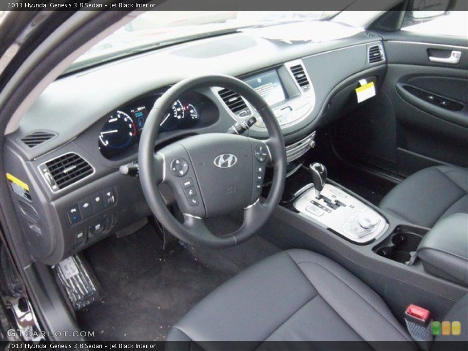 Jet Black Interior Prime Interior for the 2013 Hyundai Genesis 3.8 Sedan #78189279
