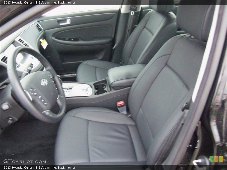 Jet Black Interior Front Seat for the 2013 Hyundai Genesis 3.8 Sedan #78189295