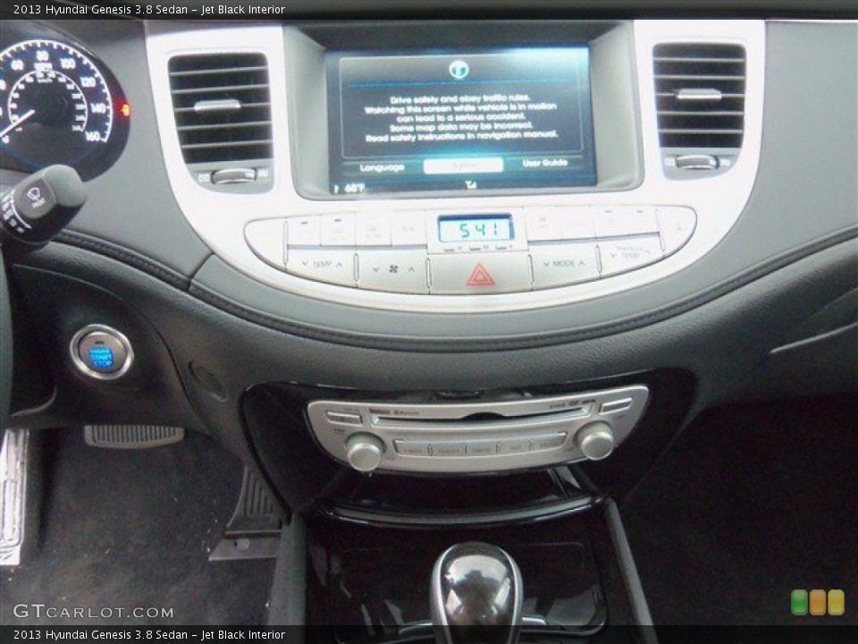 Jet Black Interior Controls for the 2013 Hyundai Genesis 3.8 Sedan #78189369