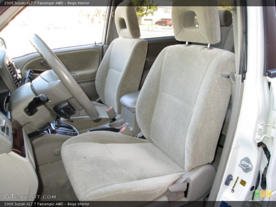 Beige Interior Front Seat for the 2006 Suzuki XL7 7 Passenger AWD #78189599