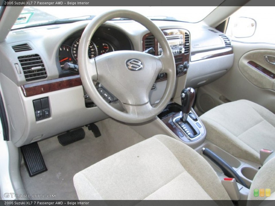Beige Interior Prime Interior for the 2006 Suzuki XL7 7 Passenger AWD #78189651