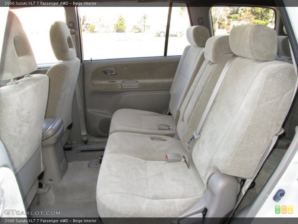 Beige Interior Rear Seat for the 2006 Suzuki XL7 7 Passenger AWD #78189704