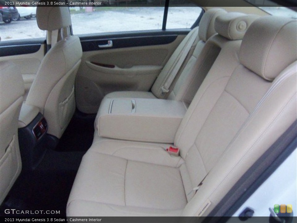 Cashmere Interior Rear Seat for the 2013 Hyundai Genesis 3.8 Sedan #78189723