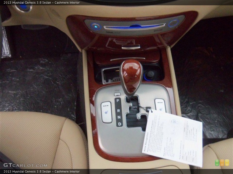 Cashmere Interior Transmission for the 2013 Hyundai Genesis 3.8 Sedan #78189781