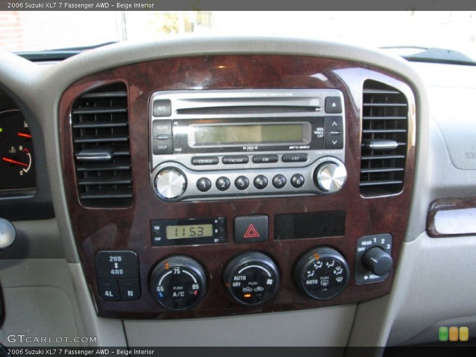 Beige Interior Controls for the 2006 Suzuki XL7 7 Passenger AWD #78189795