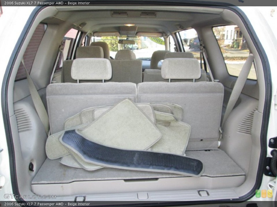 Beige Interior Trunk for the 2006 Suzuki XL7 7 Passenger AWD #78189948