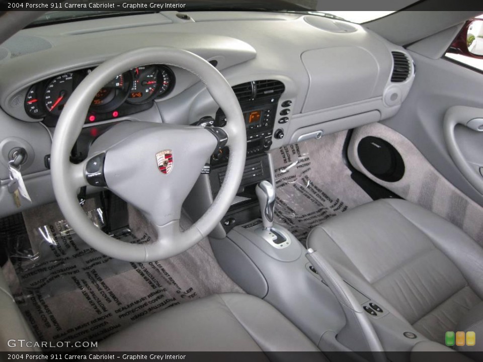 Graphite Grey Interior Dashboard for the 2004 Porsche 911 Carrera Cabriolet #7819026