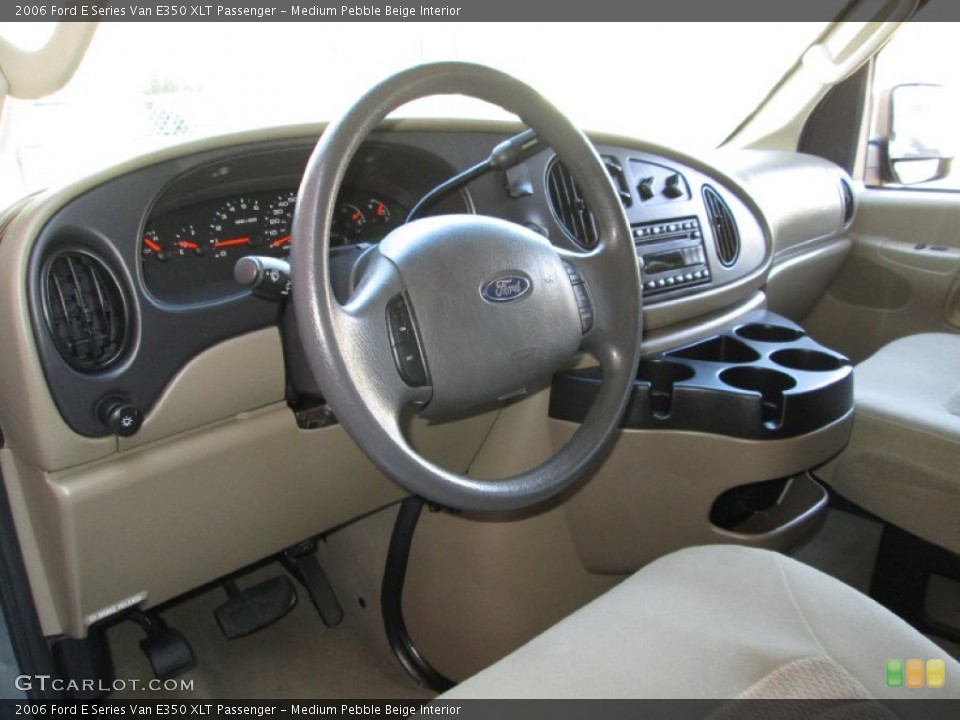 Medium Pebble Beige Interior Dashboard for the 2006 Ford E Series Van E350 XLT Passenger #78190448
