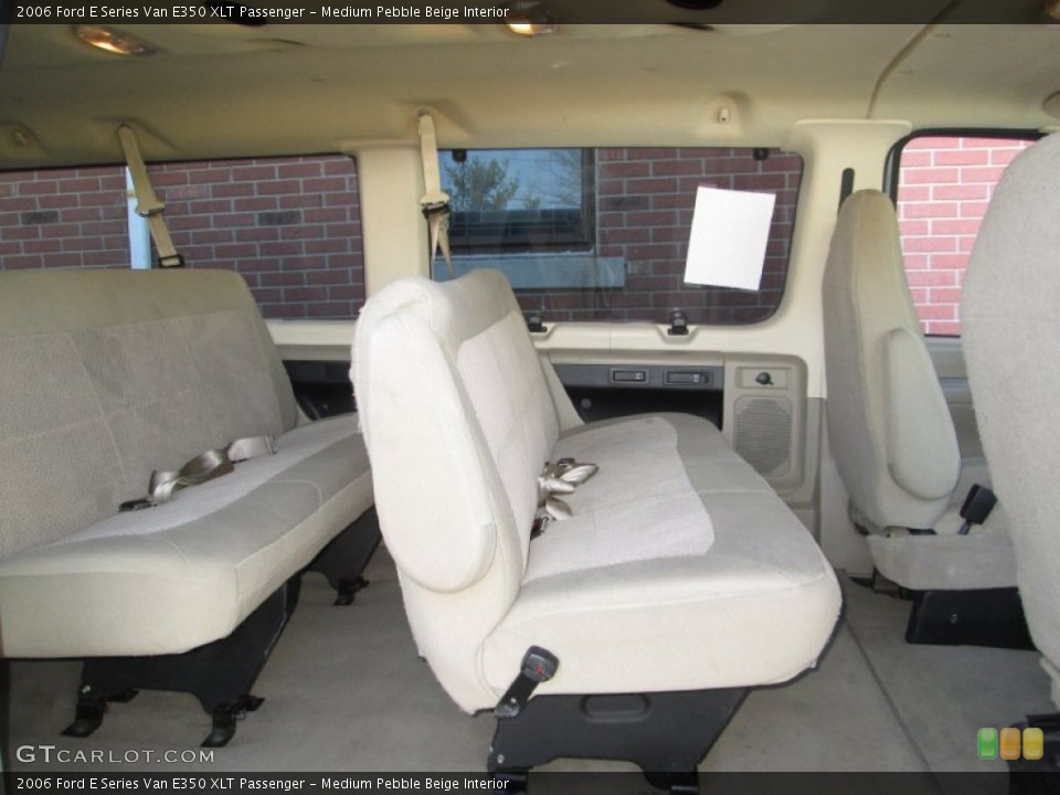 Medium Pebble Beige Interior Rear Seat for the 2006 Ford E Series Van E350 XLT Passenger #78190519