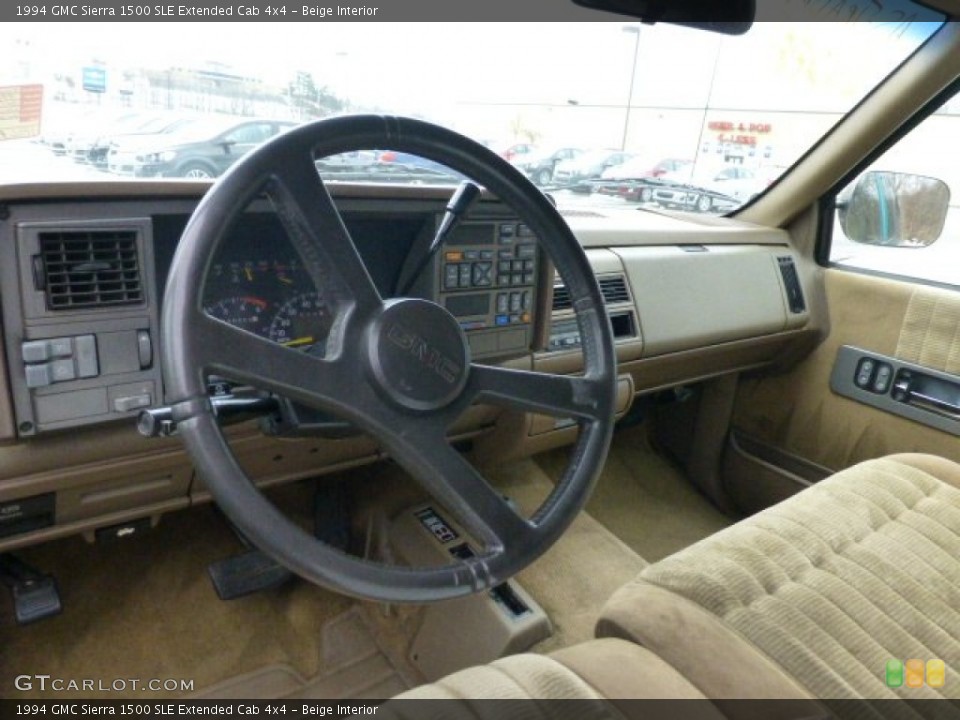 Beige Interior Dashboard for the 1994 GMC Sierra 1500 SLE Extended Cab 4x4 #78191542