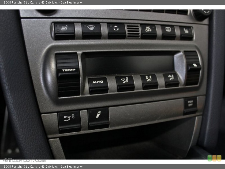 Sea Blue Interior Controls for the 2008 Porsche 911 Carrera 4S Cabriolet #78192783