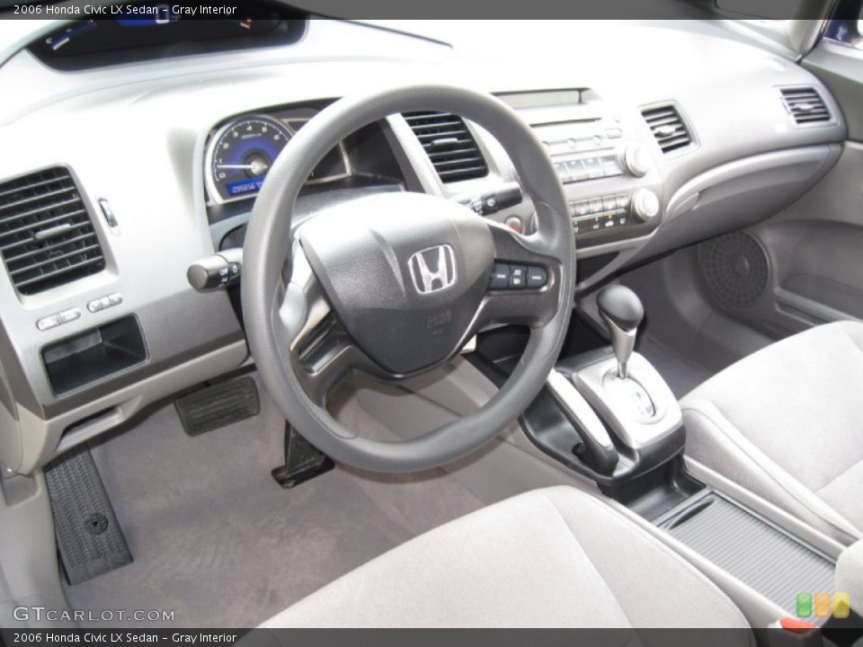 Gray Interior Prime Interior for the 2006 Honda Civic LX Sedan #78193049