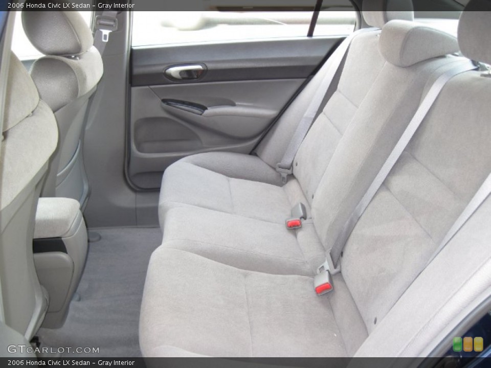 Gray Interior Rear Seat for the 2006 Honda Civic LX Sedan #78193094