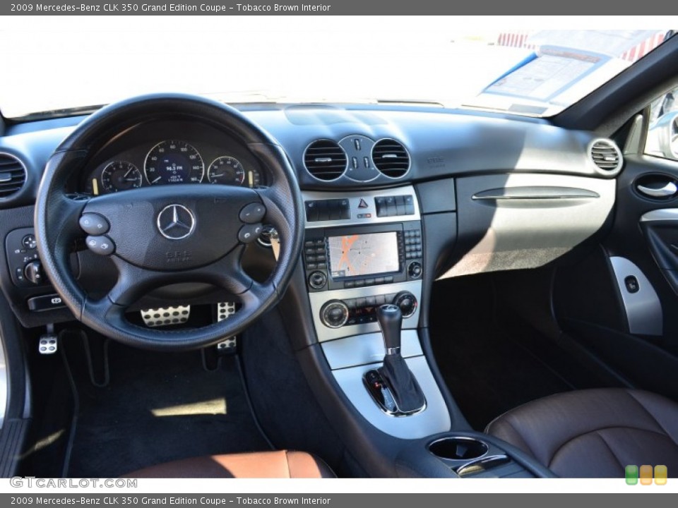 Tobacco Brown Interior Dashboard for the 2009 Mercedes-Benz CLK 350 Grand Edition Coupe #78193293