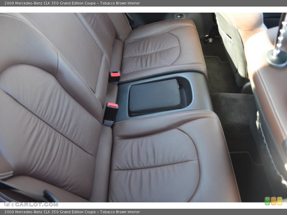 Tobacco Brown Interior Rear Seat for the 2009 Mercedes-Benz CLK 350 Grand Edition Coupe #78193352