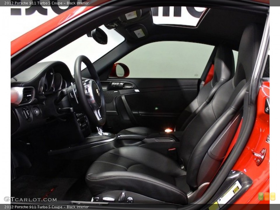 Black Interior Photo for the 2012 Porsche 911 Turbo S Coupe #78193411