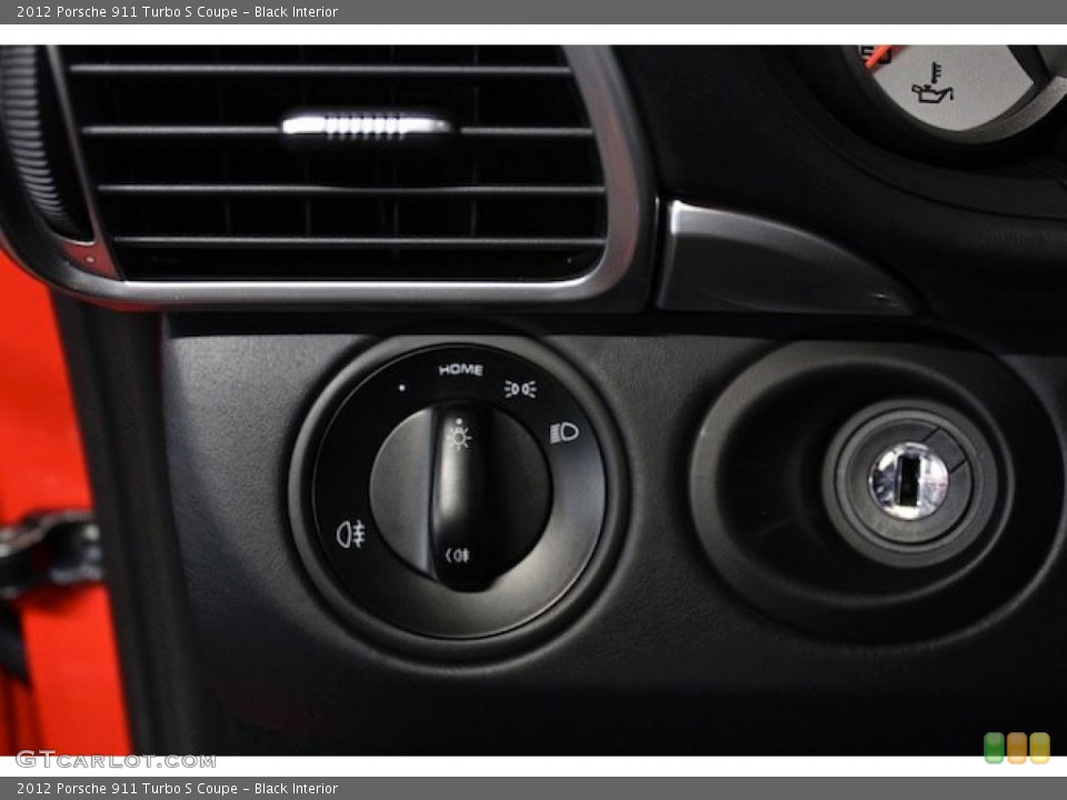 Black Interior Controls for the 2012 Porsche 911 Turbo S Coupe #78193518