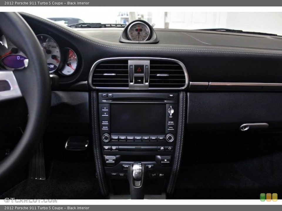 Black Interior Controls for the 2012 Porsche 911 Turbo S Coupe #78193649