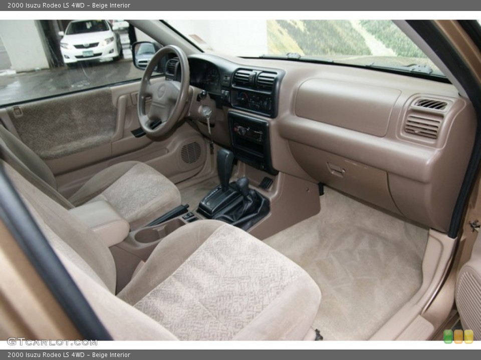 Beige Interior Dashboard for the 2000 Isuzu Rodeo LS 4WD #78193827