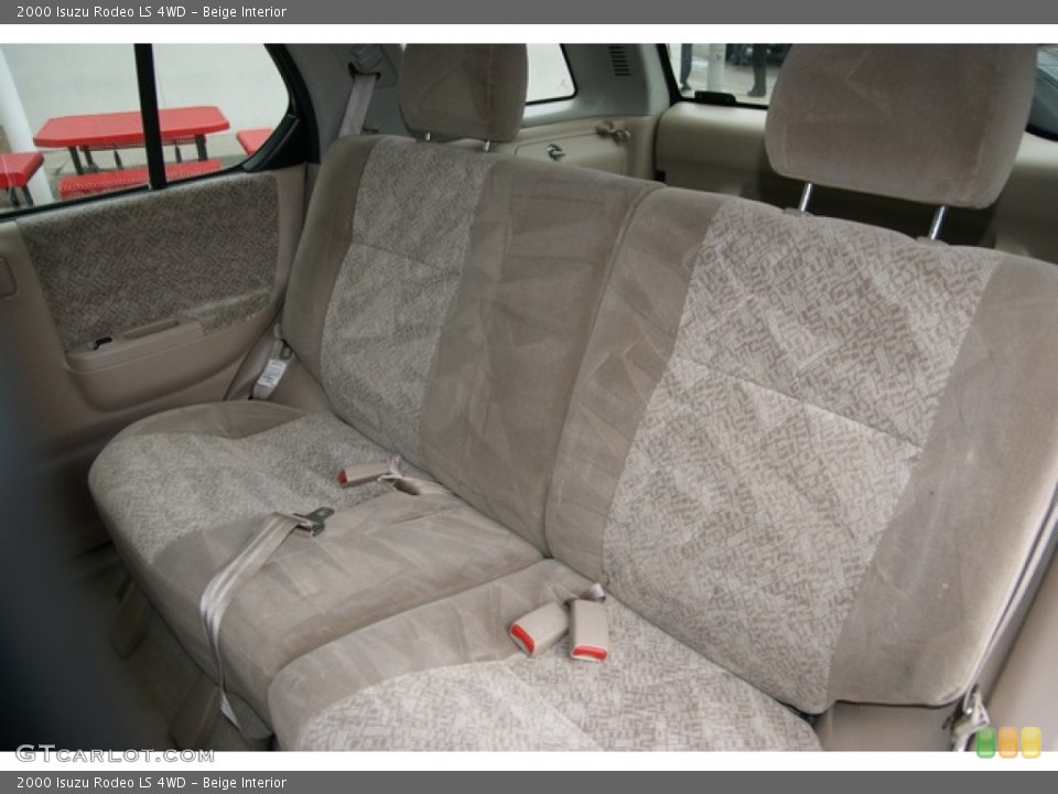 Beige Interior Rear Seat for the 2000 Isuzu Rodeo LS 4WD #78193923