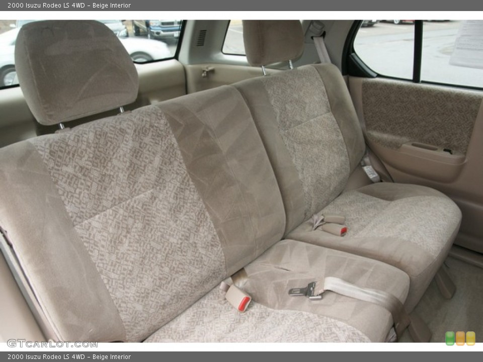 Beige Interior Rear Seat for the 2000 Isuzu Rodeo LS 4WD #78193960