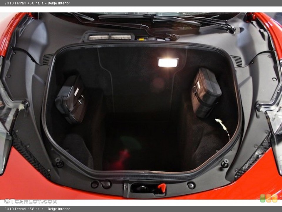 Beige Interior Trunk for the 2010 Ferrari 458 Italia #78194146