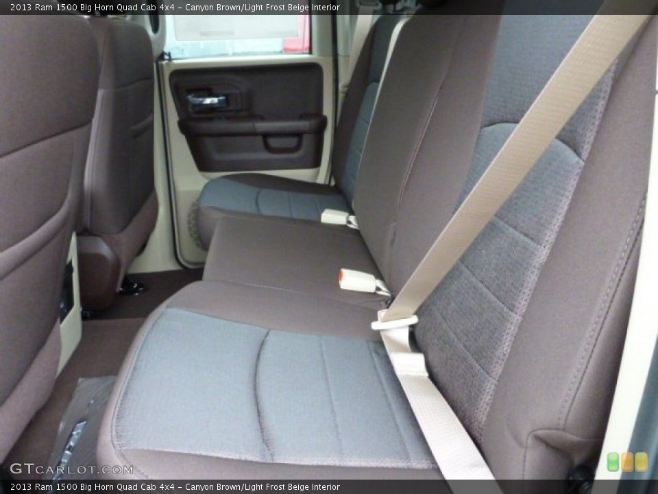 Canyon Brown/Light Frost Beige Interior Rear Seat for the 2013 Ram 1500 Big Horn Quad Cab 4x4 #78194199