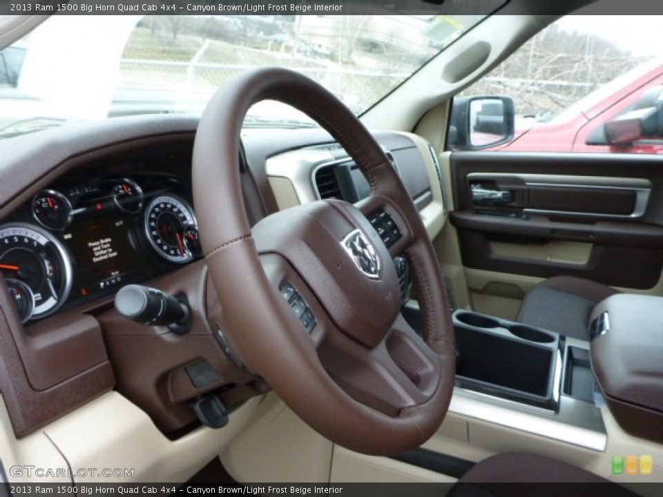 Canyon Brown/Light Frost Beige Interior Dashboard for the 2013 Ram 1500 Big Horn Quad Cab 4x4 #78194298
