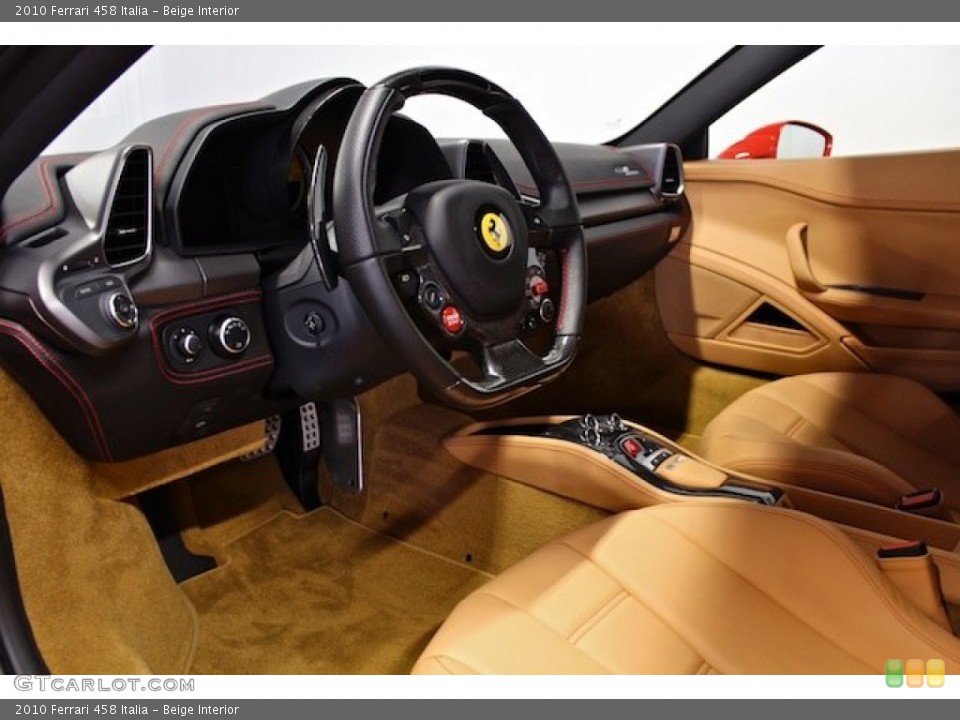 Beige Interior Prime Interior for the 2010 Ferrari 458 Italia #78194462