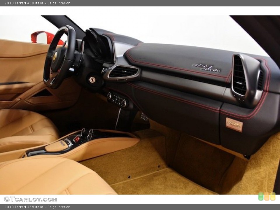 Beige Interior Dashboard for the 2010 Ferrari 458 Italia #78194475