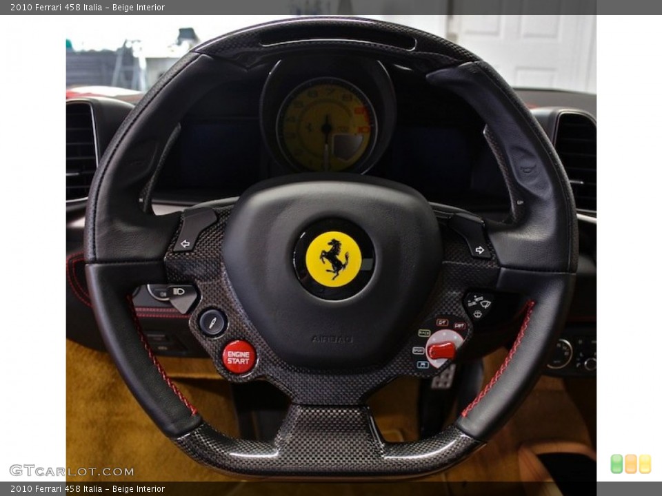 Beige Interior Steering Wheel for the 2010 Ferrari 458 Italia #78194487