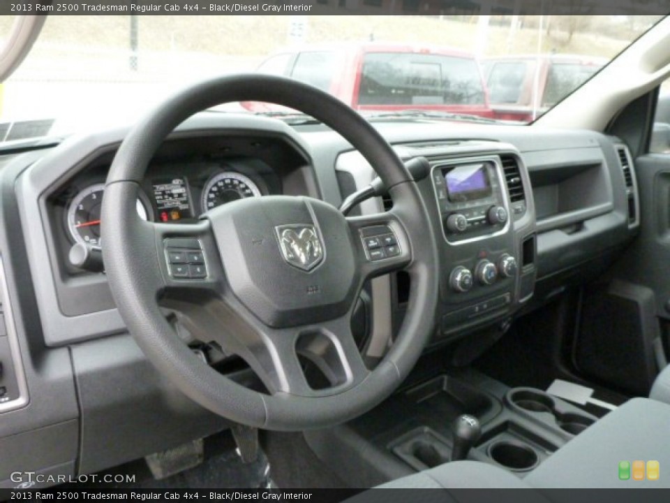 Black/Diesel Gray Interior Dashboard for the 2013 Ram 2500 Tradesman Regular Cab 4x4 #78195249