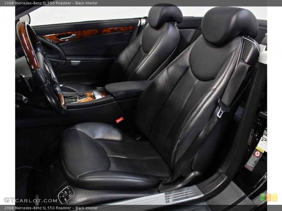 Black Interior Front Seat for the 2008 Mercedes-Benz SL 550 Roadster #78195303