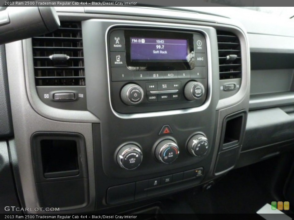 Black/Diesel Gray Interior Controls for the 2013 Ram 2500 Tradesman Regular Cab 4x4 #78195348