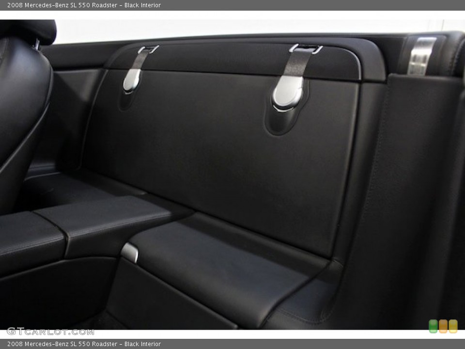 Black Interior Rear Seat for the 2008 Mercedes-Benz SL 550 Roadster #78195354
