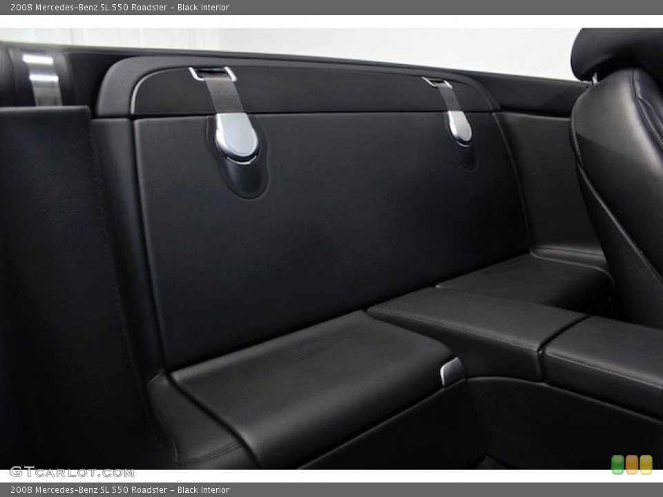 Black Interior Rear Seat for the 2008 Mercedes-Benz SL 550 Roadster #78195371