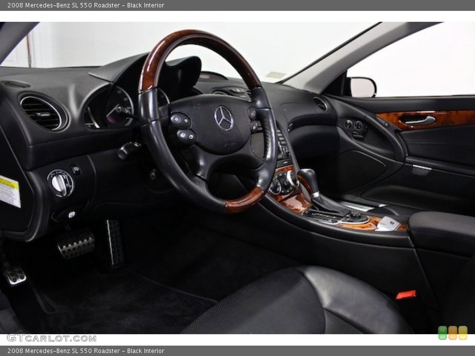Black Interior Dashboard for the 2008 Mercedes-Benz SL 550 Roadster #78195384