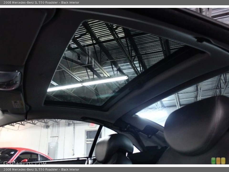 Black Interior Sunroof for the 2008 Mercedes-Benz SL 550 Roadster #78195654