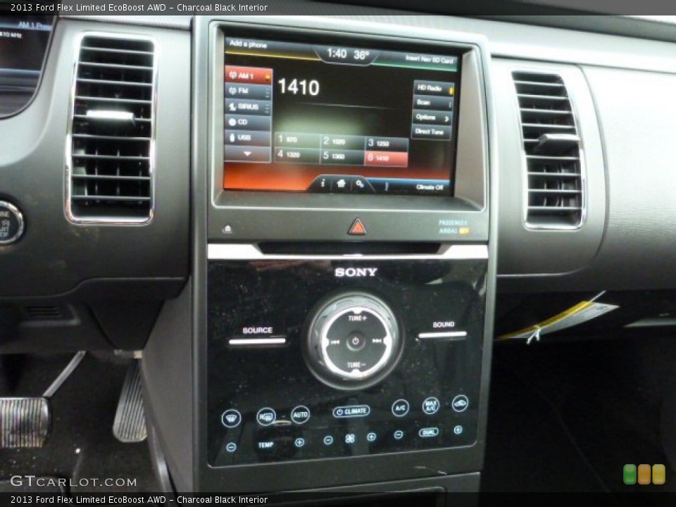 Charcoal Black Interior Controls for the 2013 Ford Flex Limited EcoBoost AWD #78196197