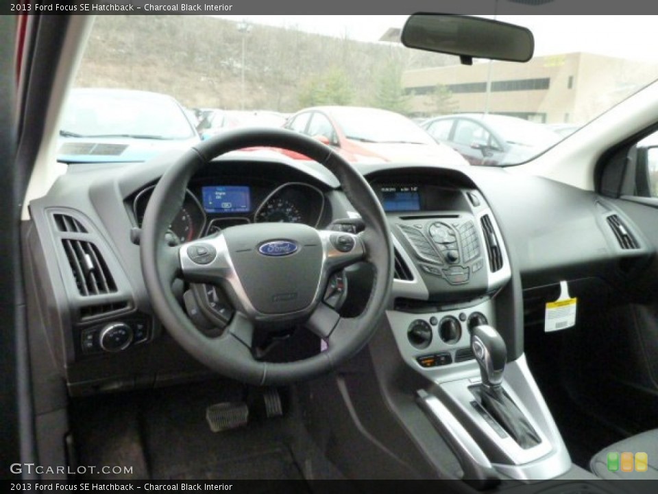 Charcoal Black Interior Dashboard for the 2013 Ford Focus SE Hatchback #78196296