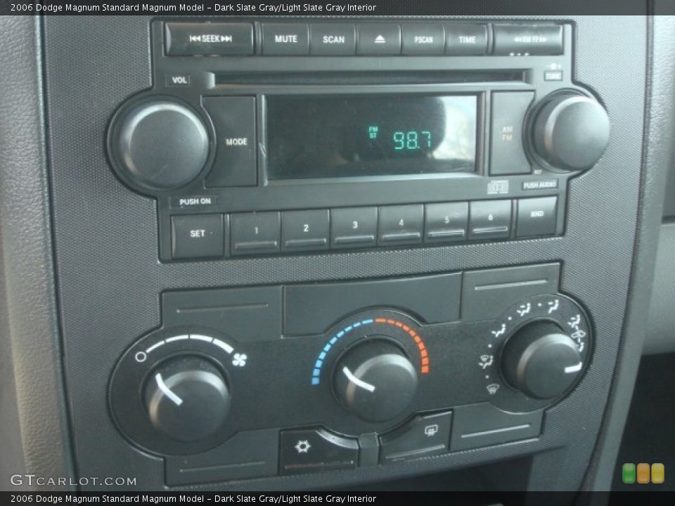 Dark Slate Gray/Light Slate Gray Interior Controls for the 2006 Dodge Magnum  #78197043
