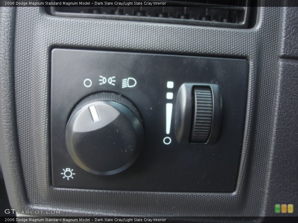 Dark Slate Gray/Light Slate Gray Interior Controls for the 2006 Dodge Magnum  #78197118